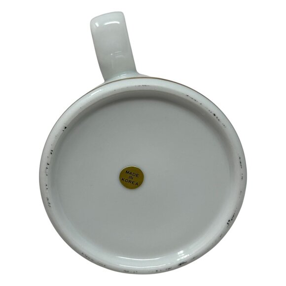 Norman Rockwell "Looking Out To Sea" Ceramic Mug With Gold Trim 1985 - Picture 10 of 12